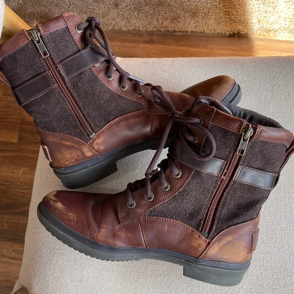 UGG Kasey leather zip up boots - Picture 14 of 14